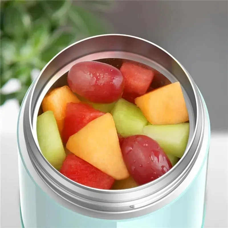 Thermos - 16 Oz. Stainless Steel Funtainer® Food Jar W/ Folding Spoon, Mint - Image 6
