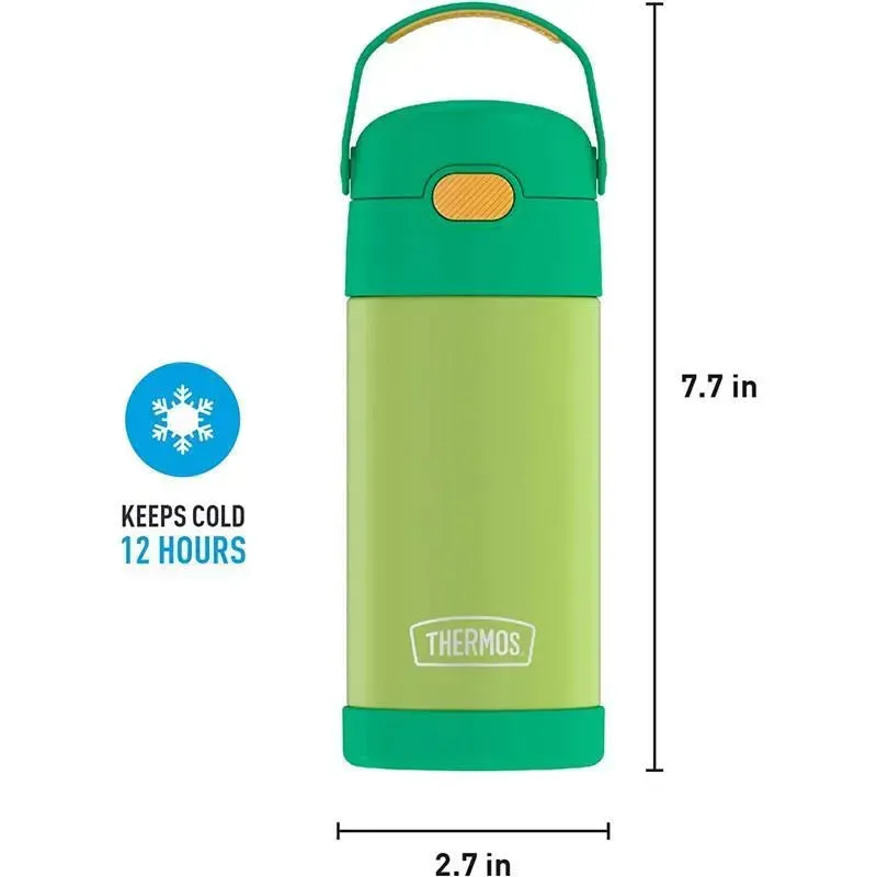 Thermos Funtainer Bottle 12 Oz, Lime/Orange - Image 3