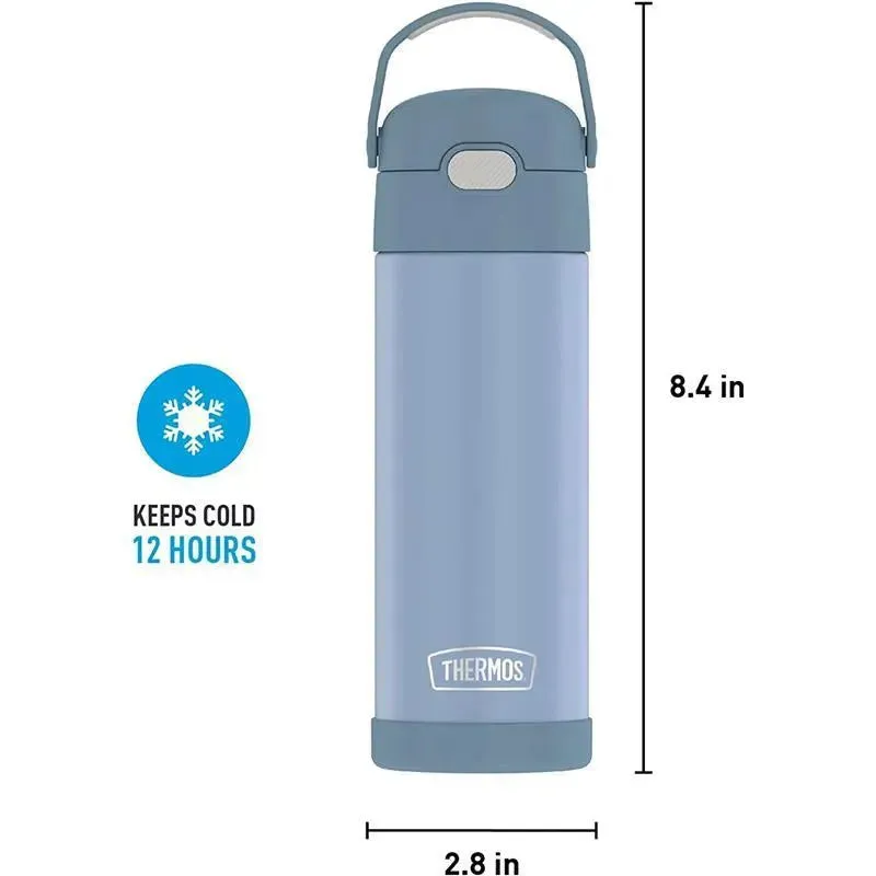 Thermos Funtainer Bottle 16 Oz, Denim Blue - Image 4