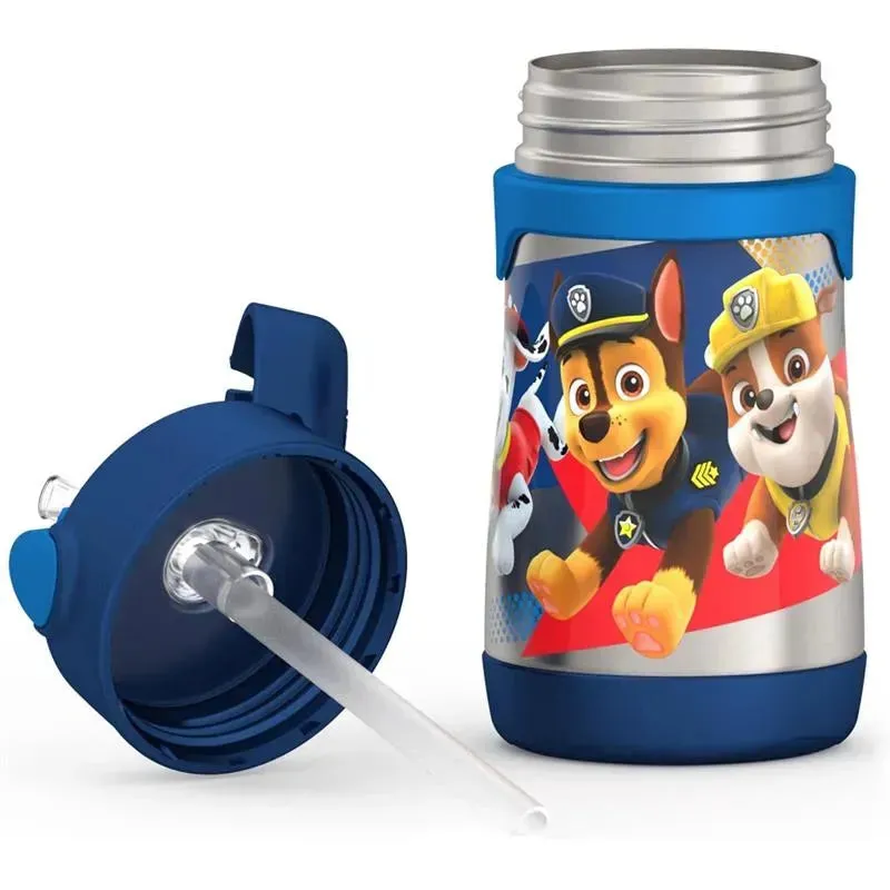 THERMOS - Vacuum Insulated Stainless Steel 10oz Straw Bottle, Paw Patrol Boy - Image 5