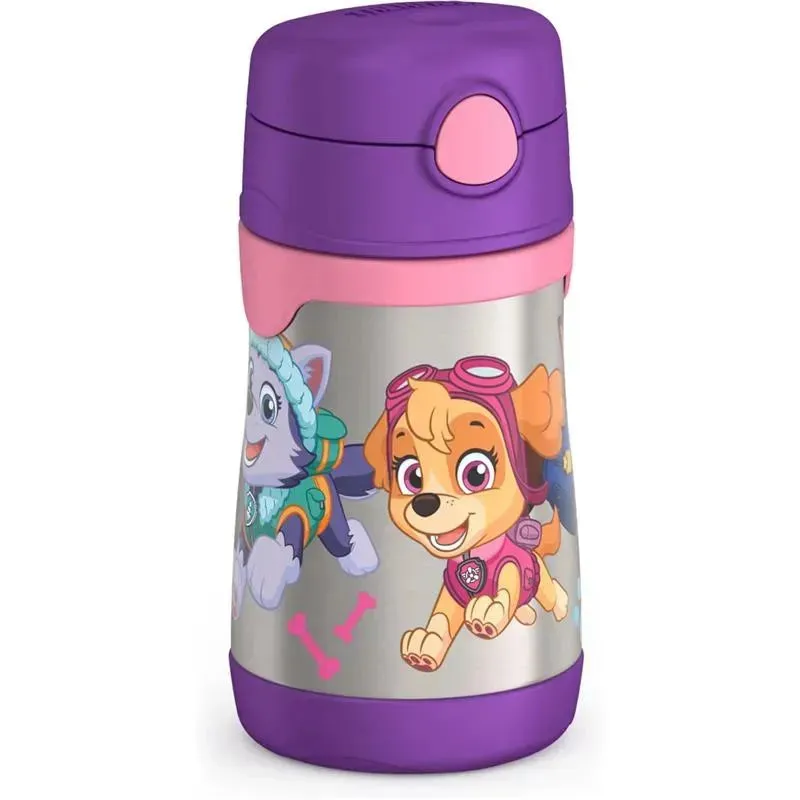 THERMOS - Vacuum Insulated Stainless Steel 10oz Straw Bottle, Paw Patrol Girl - Image 6