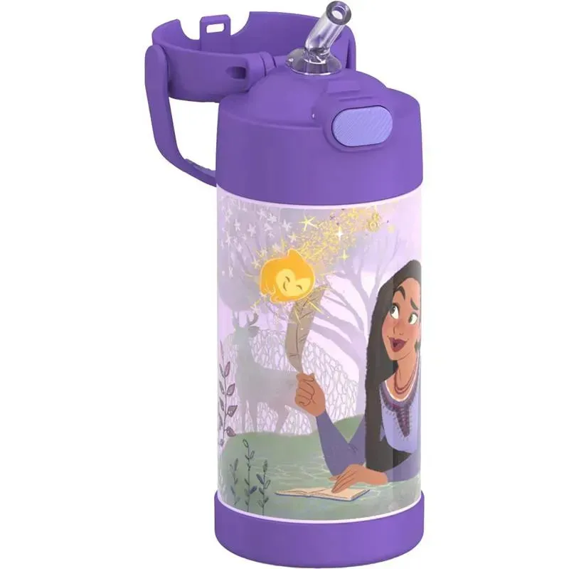 THERMOS - Vacuum Insulated Stainless Steel 12oz Straw Bottle, Wish - Image 2