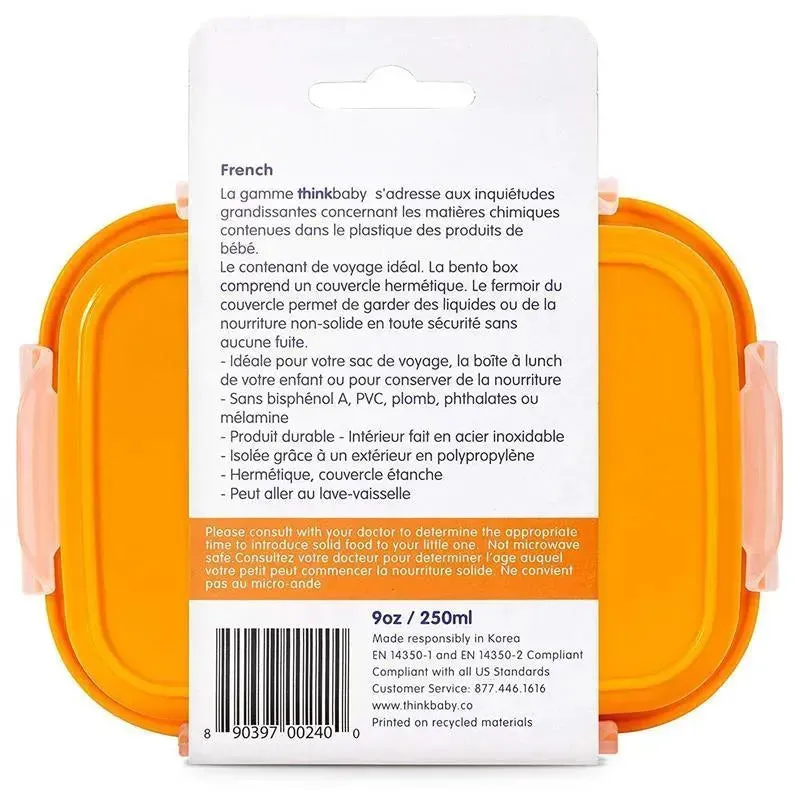 Thinkbaby - Orange Bpa Free Bento Box - Image 2