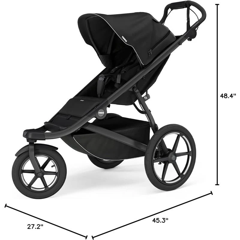 Thule - Urban Glide 3 Single Child All-Terrain Stroller Black - Image 8