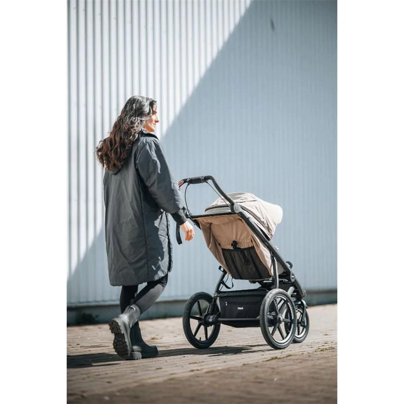 Thule - Urban Glide 3 Single Jogging Stroller + Cup Holder, Tinted Taupe (Brixy Exclusive) - Image 6