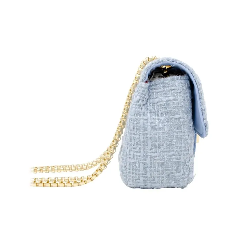 Tiny Treats - Classic Large Tweed Handbag, Cream - Image 2