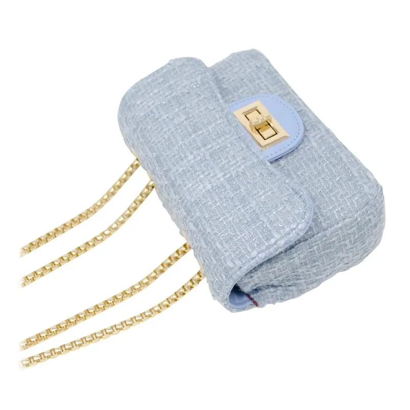 Tiny Treats - Classic Large Tweed Handbag, Cream - Image 3