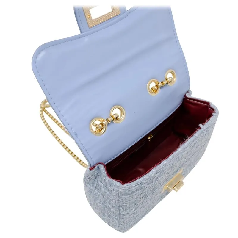 Tiny Treats - Classic Large Tweed Handbag, Cream - Image 4