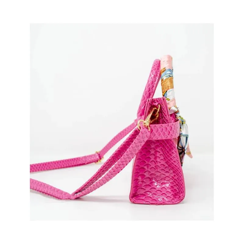 Tiny Treats - Crocodile Scarf Handbag, Red - Image 2