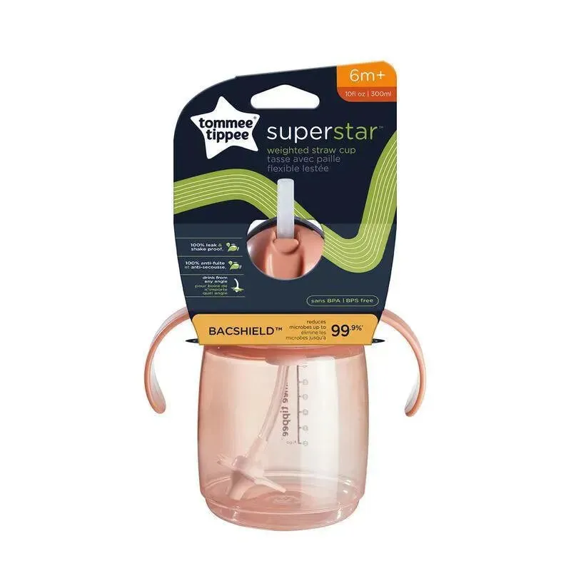Tommee Tippee - Training Weighted Straw Cup 10Oz, Pink - Image 5