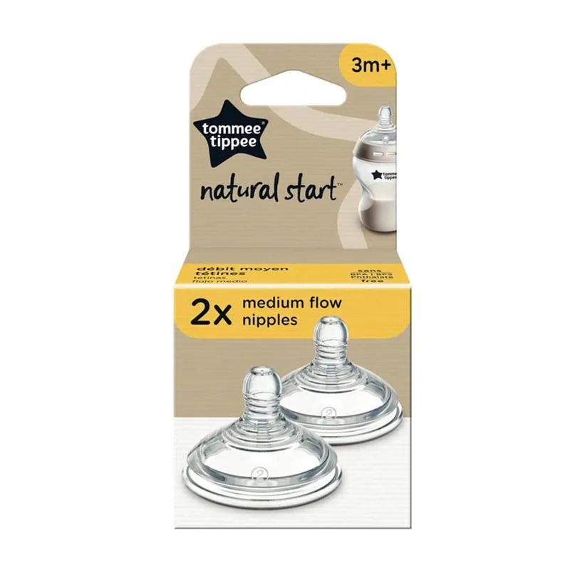 Tommee Tippee - 2Pk Closer to Nature Baby Bottle Nipples Medium Flow, 3M+ - Image 6