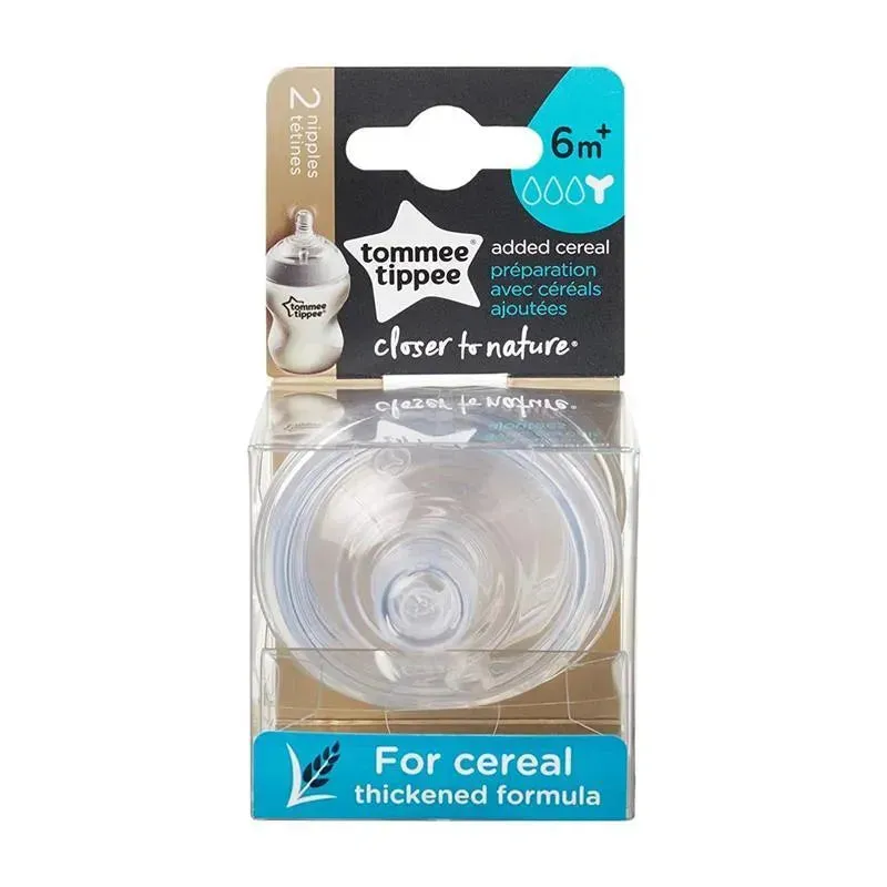Tommee Tippee - Close To Nature 2 Pk Added Cereal Nipple - Image 6