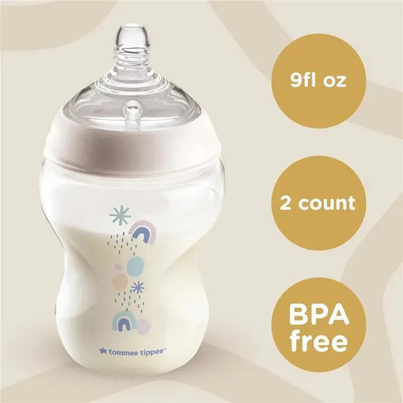 Tommee Tippee - Closer To Nature 2Pk 9Oz, Deco Bottle Girl - Image 6