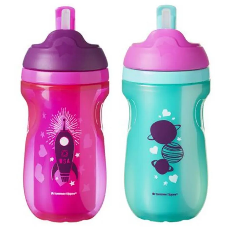 Tommee Tippee - 2Pk Insulated Straw Tumbler 9Oz, Colors May Vary - Image 2