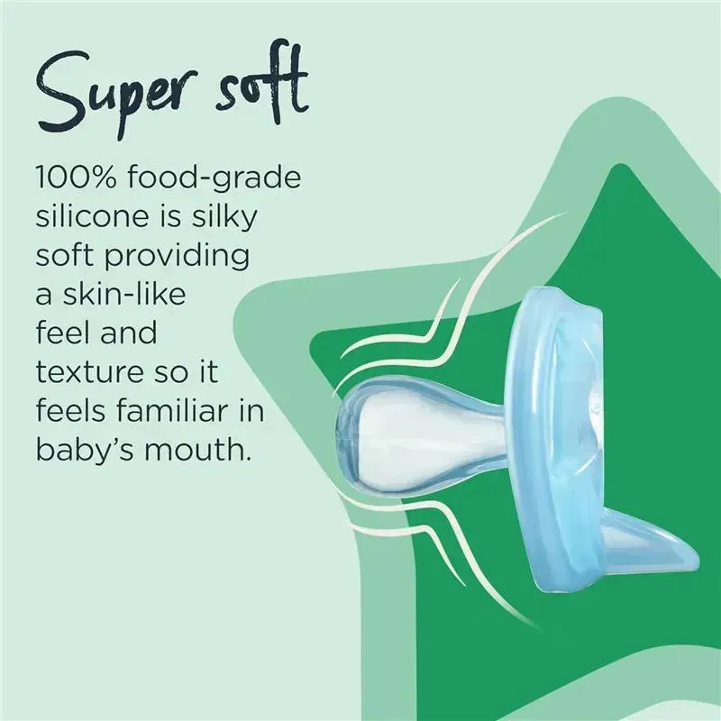 Tommee Tippee - Ultra-light Dummies Soother Asst, 0-6 months, 2 pack - Image 2