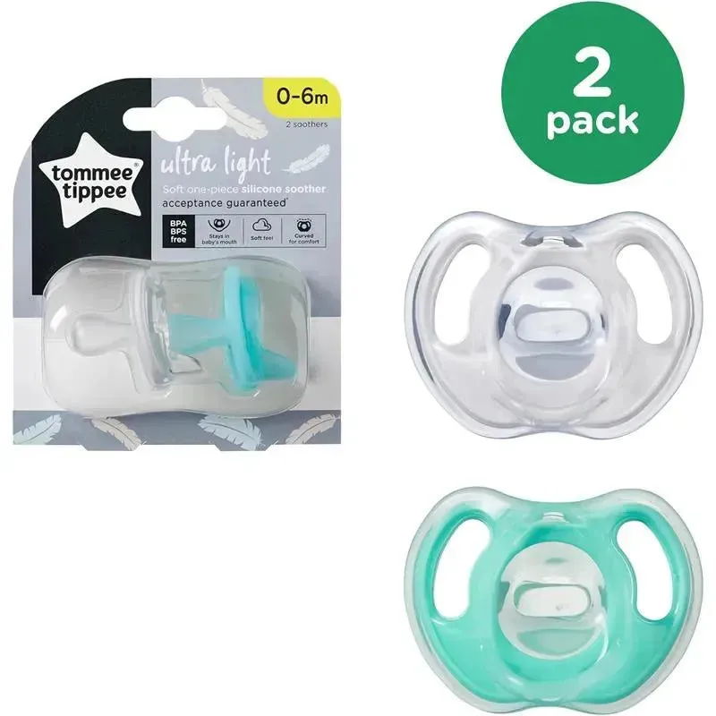Tommee Tippee - Ultra-light Dummies Soother Asst, 0-6 months, 2 pack - Image 5