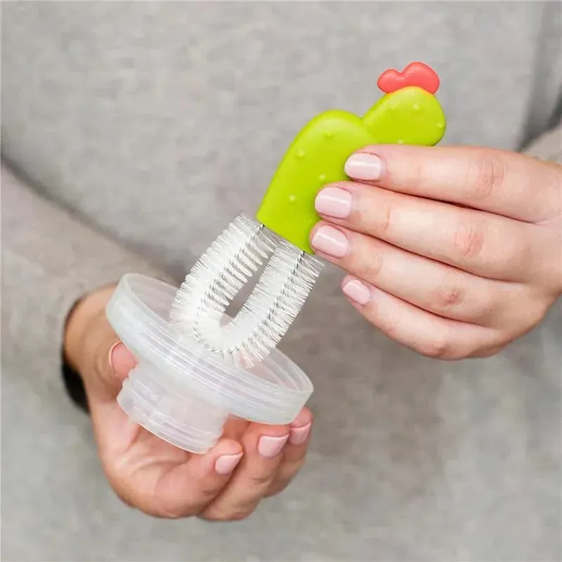 Tomy Boon Cacti Bottle Cleaning Brush Set with Vase, 5 pc - Image 4