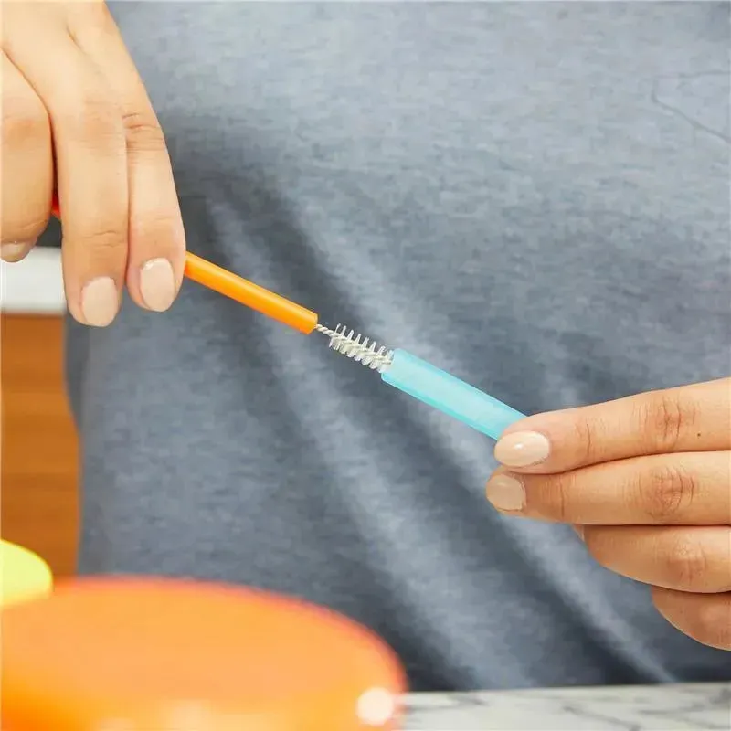 Tomy Boon Snug Silicone Straws with Brush - 6Pk - Image 6