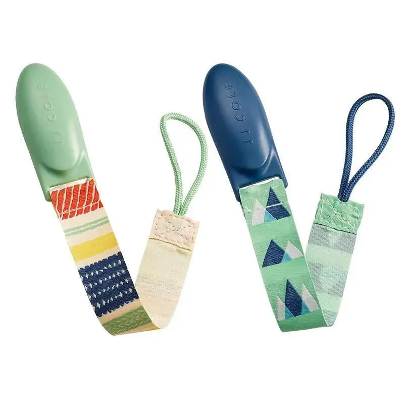 Tomy JJ Cole 2 pk Pacifier Clips, Multicolored - Image 5