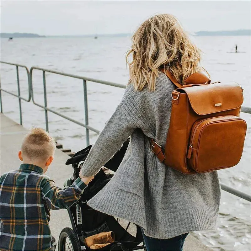 Tomy - JJ Cole Brookmont Backpack Baby Diaper Bag, Cognac - Image 5