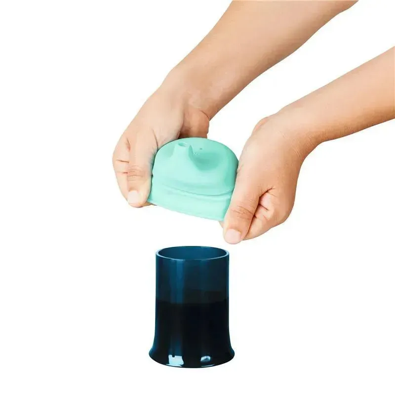 Tomy - Snug Spout Universal Silicone Sippy Lids Mint - Image 3