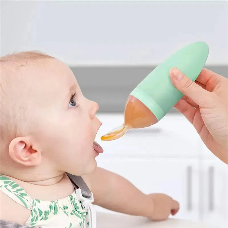 Tomy - Squirt Silicone Baby Dispensing Spoon Mint - Image 2