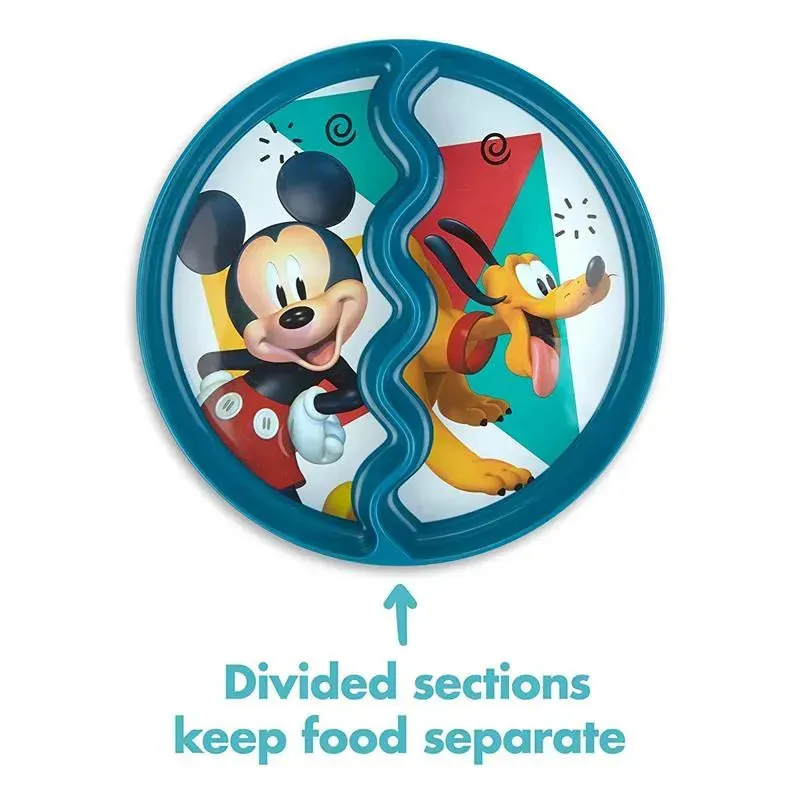 Tomy The First Years Suction Kids Plate Divided, Mickey/Pluto - Image 5