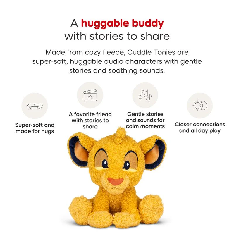 Tonies Cuddle Simba Audio Toy Plush from Disney's The Lion King - Image 4