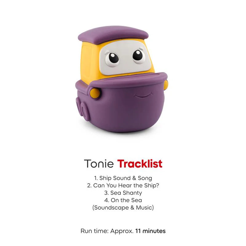 Tonies My First Travel Set Airplane, Ship and Train Soft and Squeezable Audio Toy Figurines - Image 5