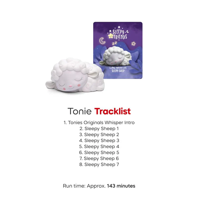 Tonies Sleepy Friends: Lullaby Melodies with Sleepy Sheep Audio Play Character - Image 6