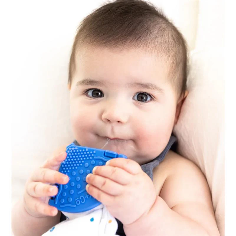 Toothi - Teether Clip, Denim Blue - Image 3