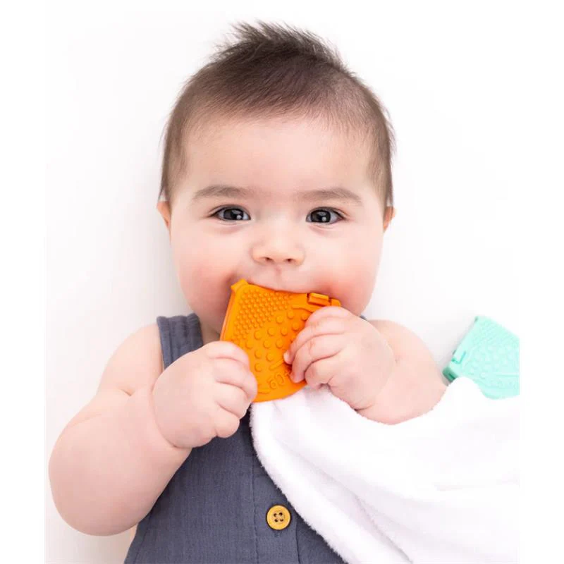 Toothi - Teether Clip, Papaya - Image 3