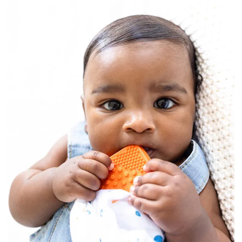 Toothi - Teether Clip, Papaya - Image 4