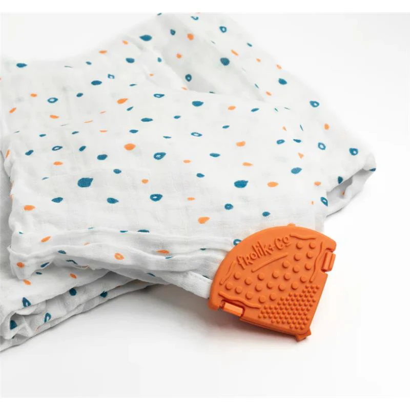 Toothi - Teether Clip, Papaya - Image 5