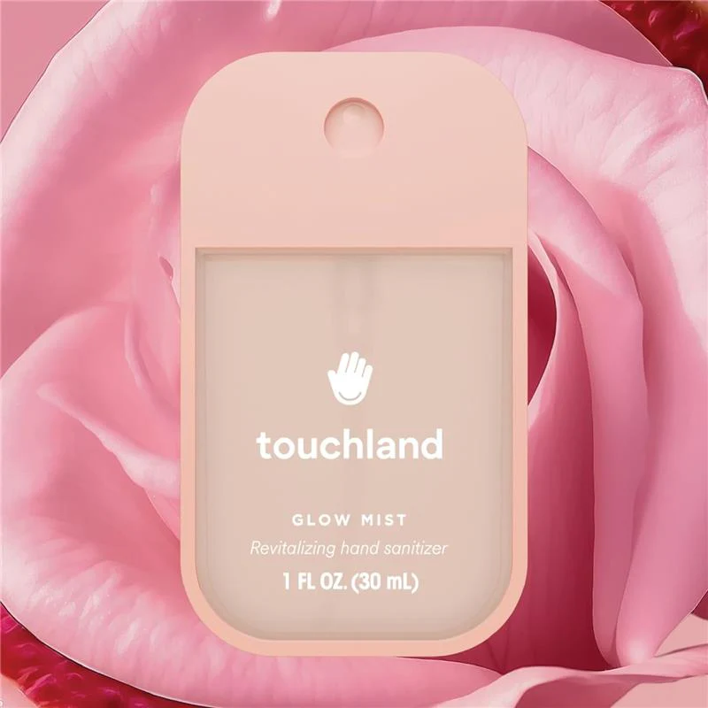 Touchland Glow Mist Revitalizing Hand Sanitizer Spray, Rosewater Scented