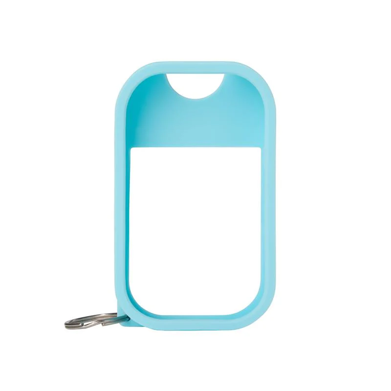 Touchland Hand Sanitizer Mist Case, Silicone Case with Keyring, Frosty Blue