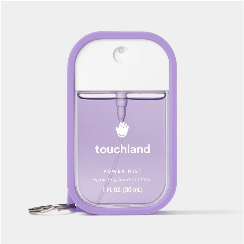 Touchland Hand Sanitizer Mist Case, Silicone Case with Keyring, Purple Haze - Image 3