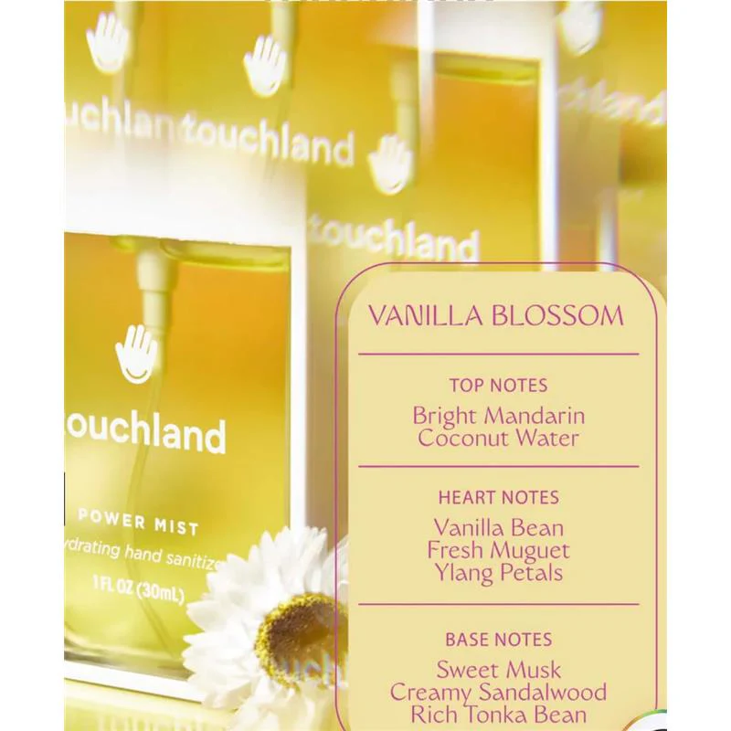 Touchland Vanilla Blossom Power Mist Hydrating Hand Sanitizer - Image 5