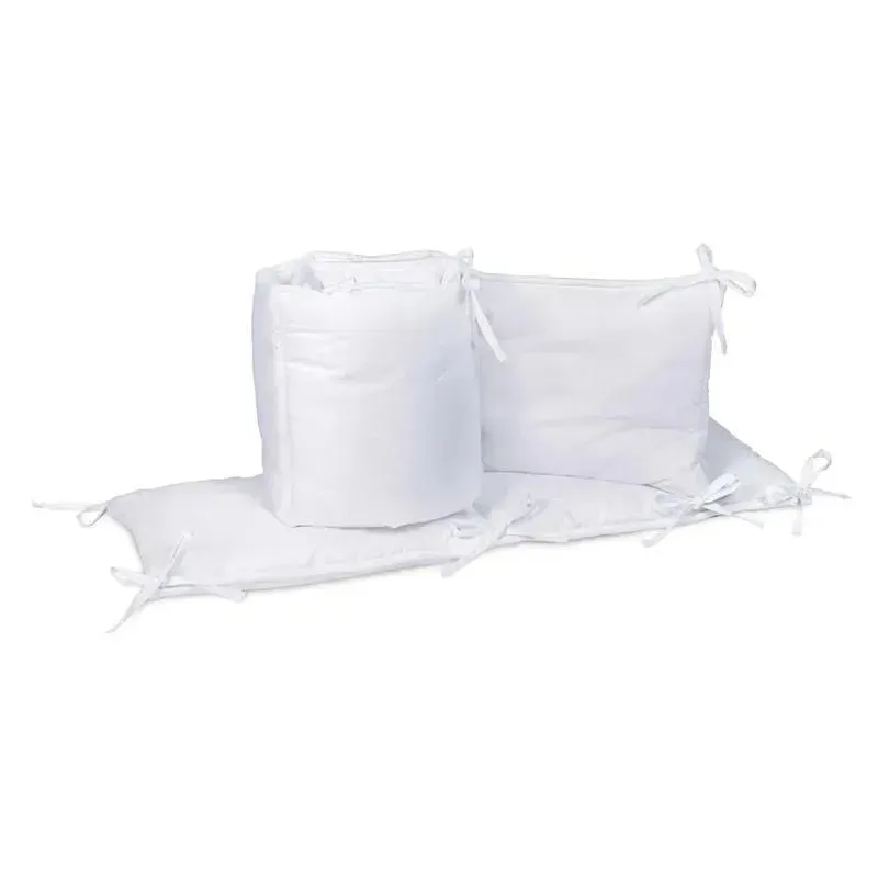 Trend Lab 4-Piece Crib Bumper Set - White