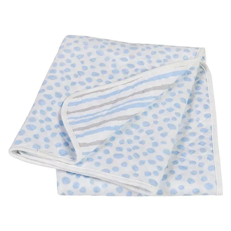 Trend Lab Cloud Knit Blanket, Blue/Gray - Image 7
