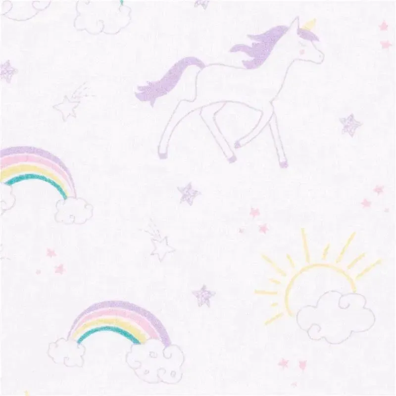 Trend Lab - Rainbow Flannel Changing Pad Cover, Unicorn - Image 2