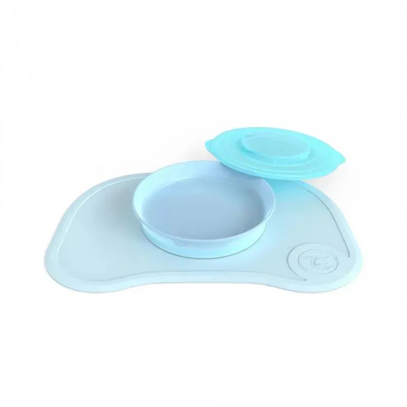 Twistshake Click Mat and Plate 6M+ - Baby Blue