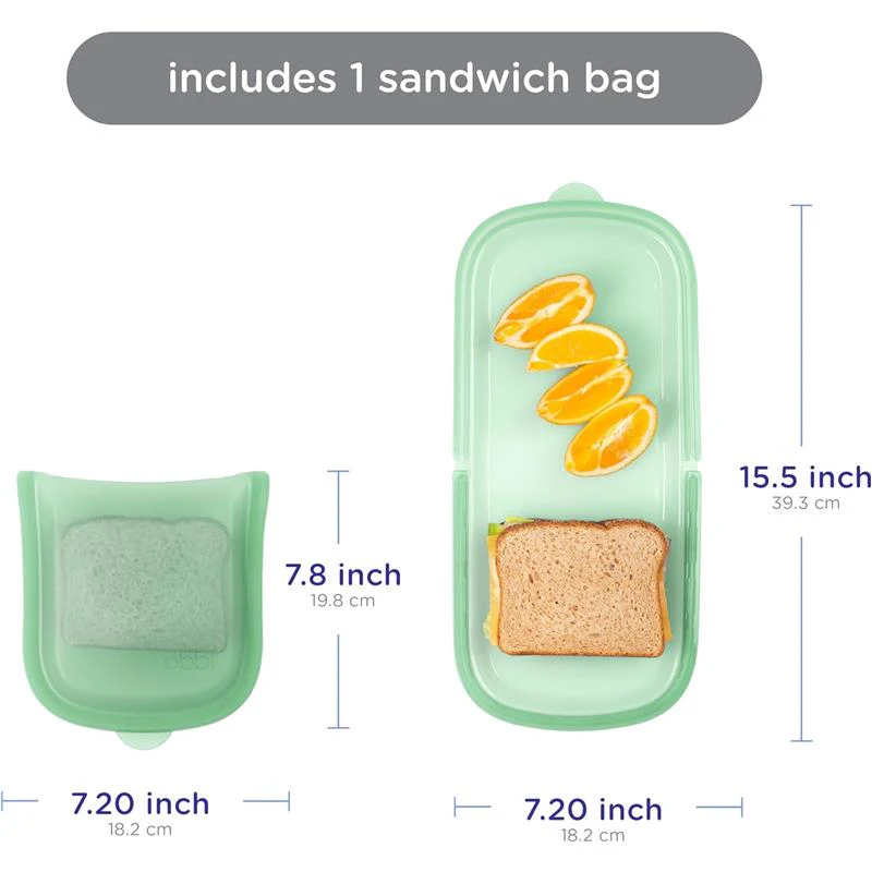 Ubbi 1Pk Platemate Reusable Silicone Storage Bag - Image 5