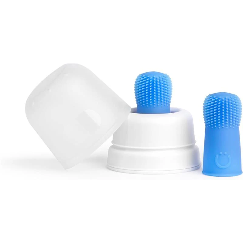 Ubbi - 2Pk Polaris Baby Silicone Finger Toothbrush With Storage Case