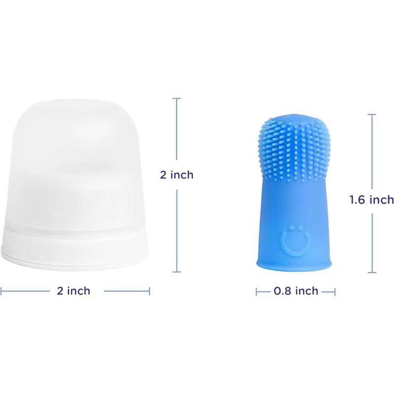 Ubbi - 2Pk Polaris Baby Silicone Finger Toothbrush With Storage Case - Image 5