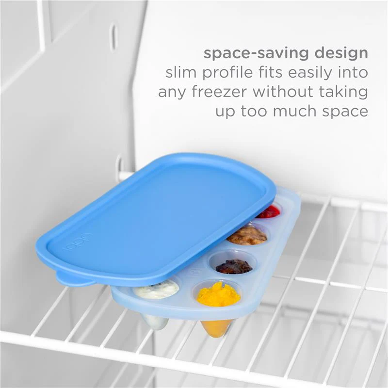 Ubbi - Baby Food Feeder & Freezer Tray Set, Polaris Blue & Zest Green - Image 6