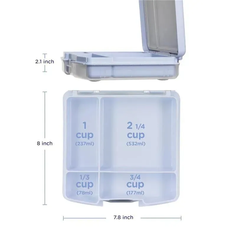 Ubbi - Bento Lunch Box for Kids, Cloudy Blue - Image 2