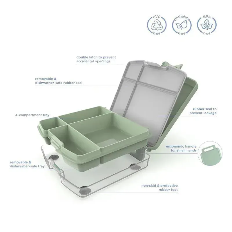 Ubbi - Bento Lunch Box for Kids, Cloudy Blue - Image 6