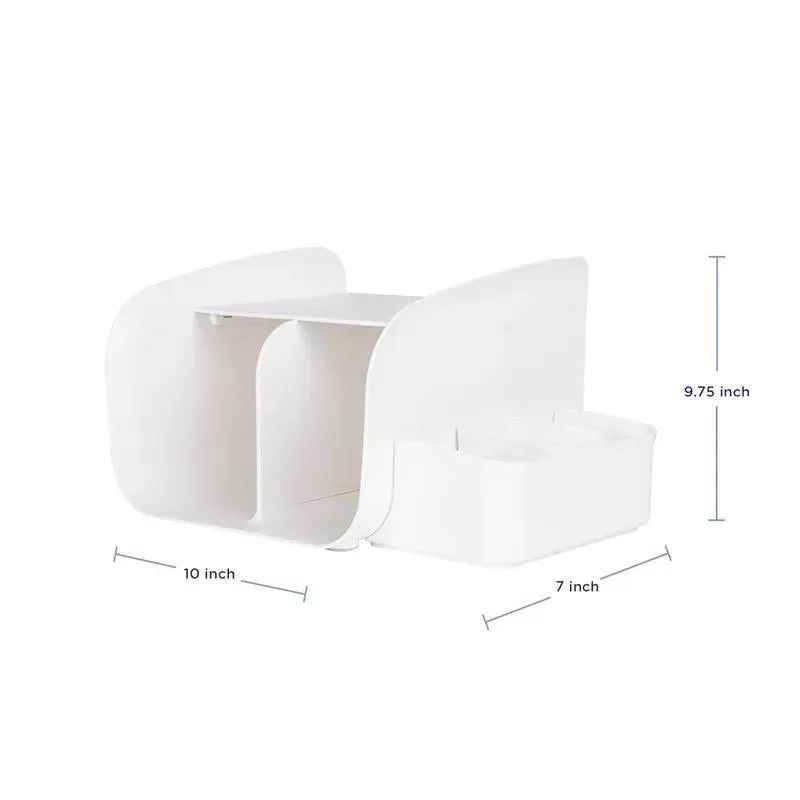 Ubbi - Caddy Organizer, Stores Baby Diapers, Wipes & Baby Accessories, White - Image 3