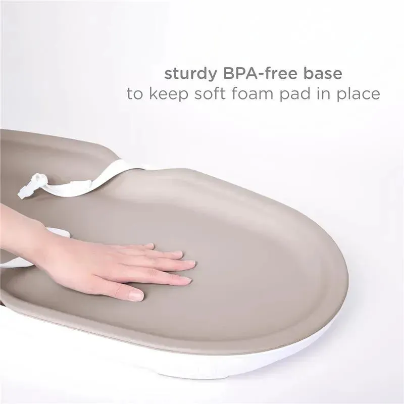 Ubbi - Foam Changing Pad, Lightweight, Waterproof, Taupe - Image 3